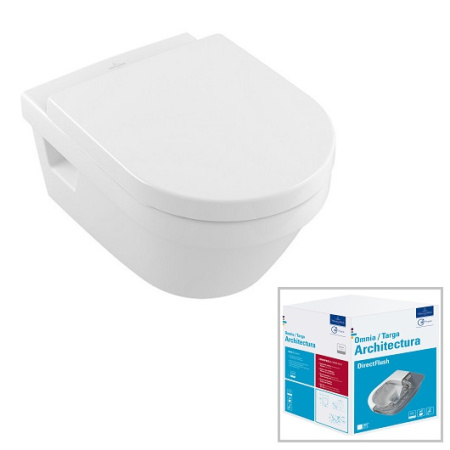 Унитаз подвесной безободковый Villeroy & Boch Architectura 5684 HR R1 (5684HRR1) CeramicPlus,