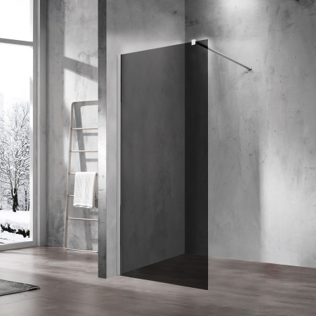 Душевая перегородка Vincea Walk-In VSW-1H120CG (120х200) хром, стекло тонированное