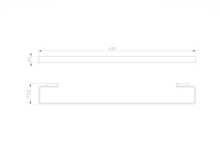 Вешалка для полотенец WONZON & WOGHAND LOTTE, брашированное золото WW-8312A-BG