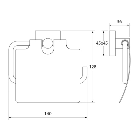 Держатель для туалетной бумаги с крышкой IDDIS Edifice латунь (EDISBC0i43)