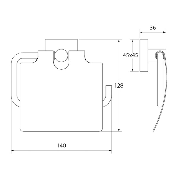 Держатель для туалетной бумаги с крышкой IDDIS Edifice латунь (EDISBC0i43)