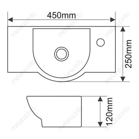 Раковина Melana 0T4523B-806
