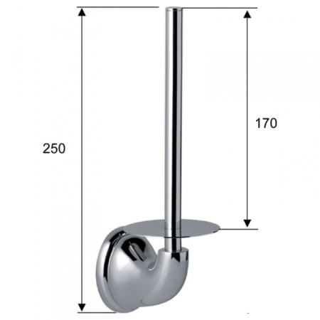 Держатель запасного рулона туалетной бумаги Daniel Revival REРRR920 cr