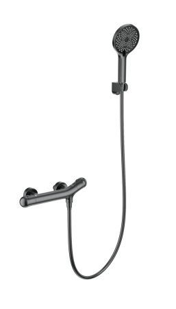 Смеситель для душа с термостатом WONZON & WOGHAND T-1000, темный графит WW-B2057-A-BGG