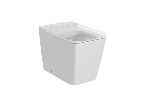 Унитаз приставной  безободковый Roca Inspira Square  , BTW, Rimless,  347537630 жемчужный