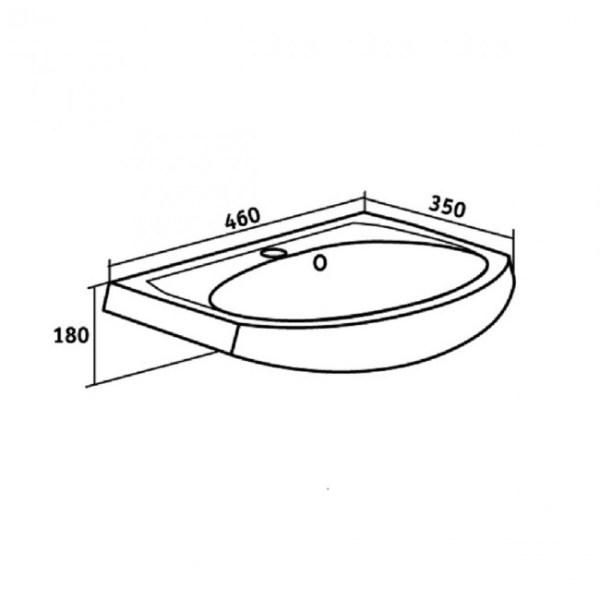 Раковина RUNO мебельная Rosa Уют 45 (00000000151)