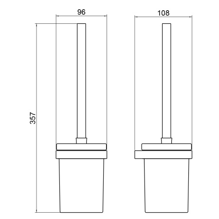 Ершик для туалета Timo Petruma 15261/17
