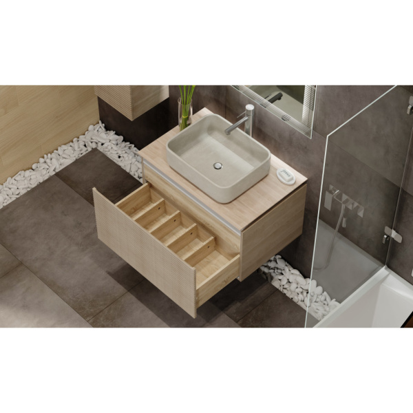 Тумба под раковину Jorno Karat 80  Kar.01.80/P/BuL