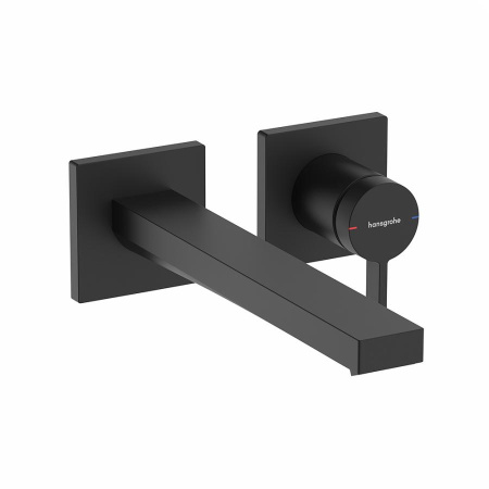 Смеситель для раковины встраиваемый Hansgrohe Tecturis E 73051670 черный матовый 