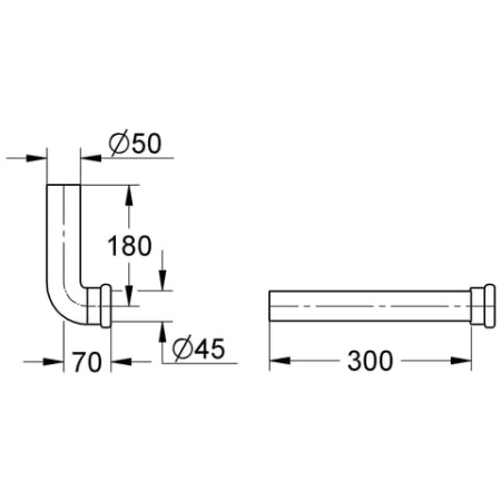 Cливная трубка Grohe 37099 K00 (37099K00)