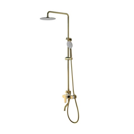 Душевая система IDDIS Cloud CLOWG00i06, золото/белый