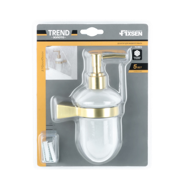 Дозатор для жидкого мыла FIXSEN TREND GOLD  (FX-99012)