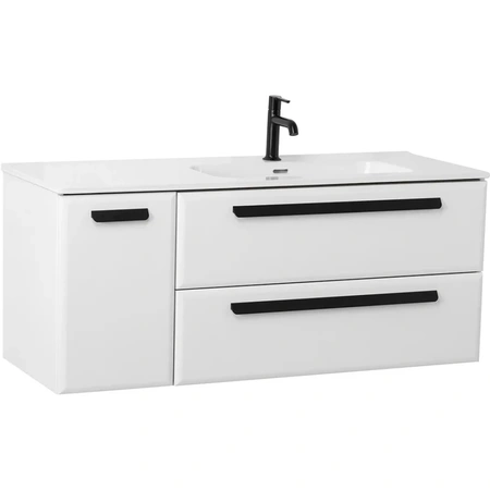 Тумба под раковину Cezares ECO-CER-N-1200-2C-1A-SO-BL-R Bianco Lucido без ручек
