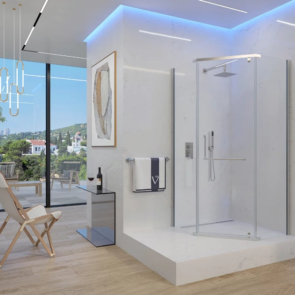 Душевой угол Veconi Rovigo RV-36, (80x80) RV36-80-01-C5