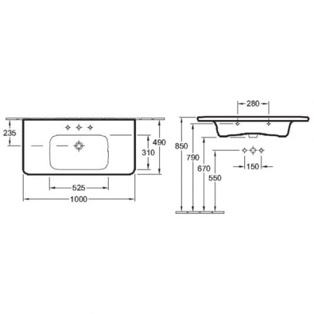 Раковина на столешницу Villeroy&Boch Vivia 4117A5R1