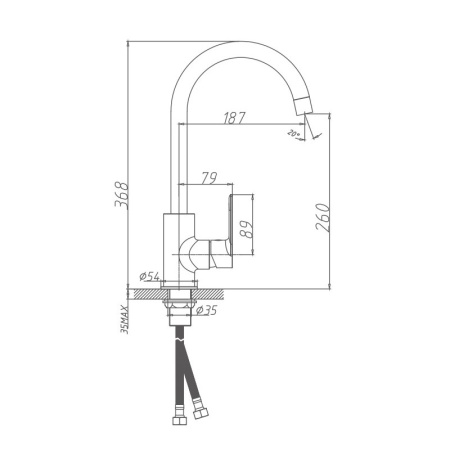 Смеситель для кухни Haiba HB71505