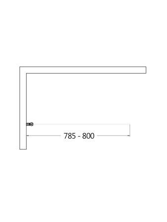 Шторка на ванну AQUAme AQM2858-L