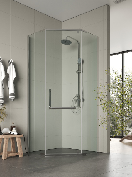 Душевой уголок без поддона (86х86) Agger A03-090TCR/G хром