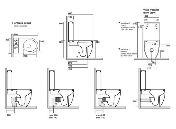 Чаша унитаза Kerasan Flo 311701 белый, без сиденья и бачка