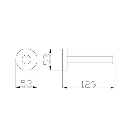 Держатель туалетной бумаги настенный Rav Slezak Colorado COA0402