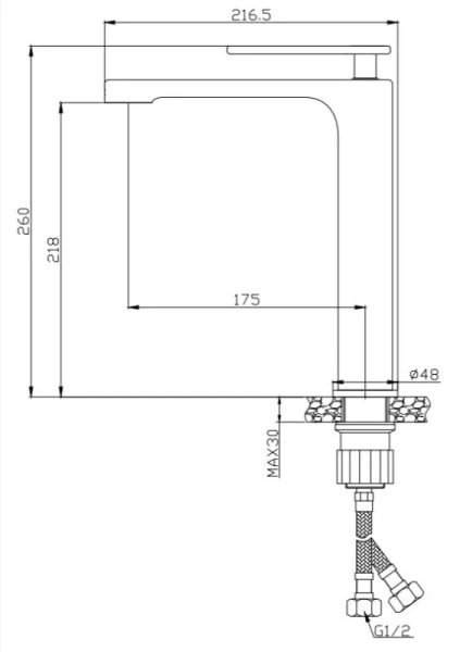 Смеситель для раковины Cezares Momento MOMENTO-LC-01-W0