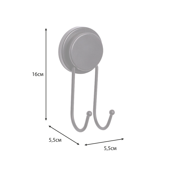 Крючок Fixsen двойной MAGIC BLACK FX-45005A