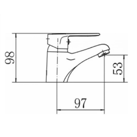 Смеситель для раковины FASHUN  A1050BLUE