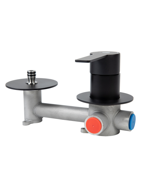 Смеситель для раковины однорычажный встраиваемый Agger Easy A3172244 черный матовый