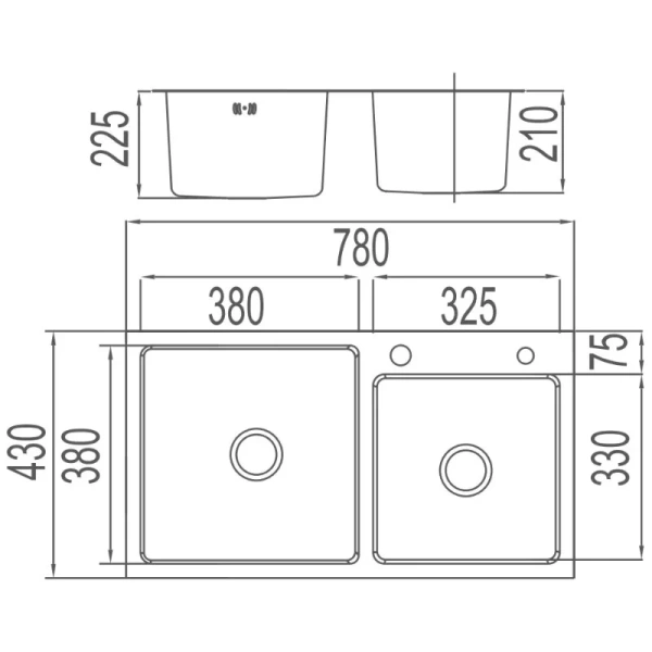 Кухонная мойка Arrow AG5541