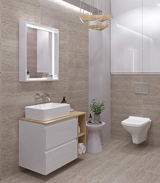 ТумбаCersanit MODUO 80 под столешницу SB-SZ-MOD80-BL/Wh