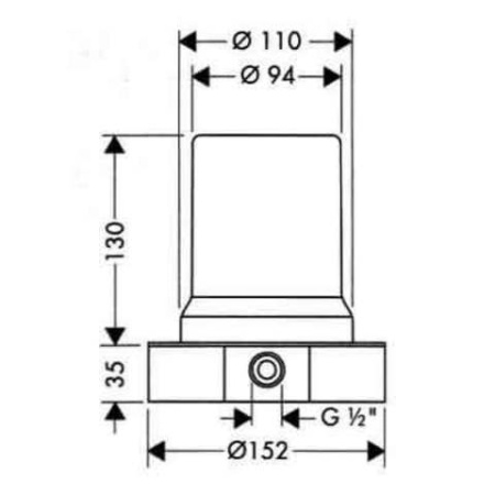 Скрытая часть смесителя Axor 10452180