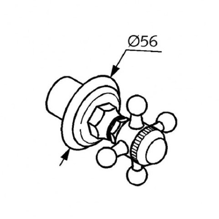 Встраиваемый вентиль Kludi Adlon/1926 518150520