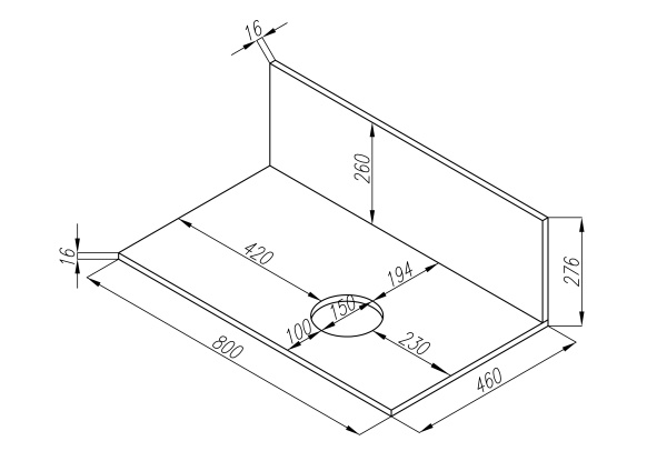Столешница под раковину Aquaton с панелью Мишель 80 дуб рустикальный ВЛДСП 1A256603MIDR0