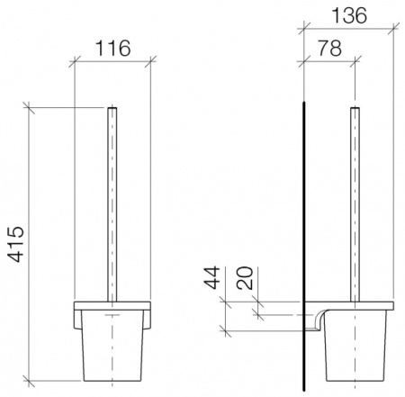 Ёрш подвесной Dornbracht CULT 83900960-00