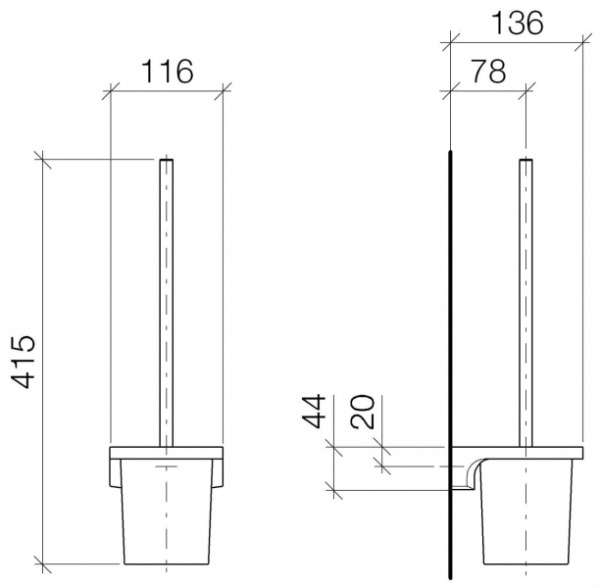 Ёрш подвесной Dornbracht CULT 83900960-00 Ёрш подвесной Dornbracht CULT 83900960-00