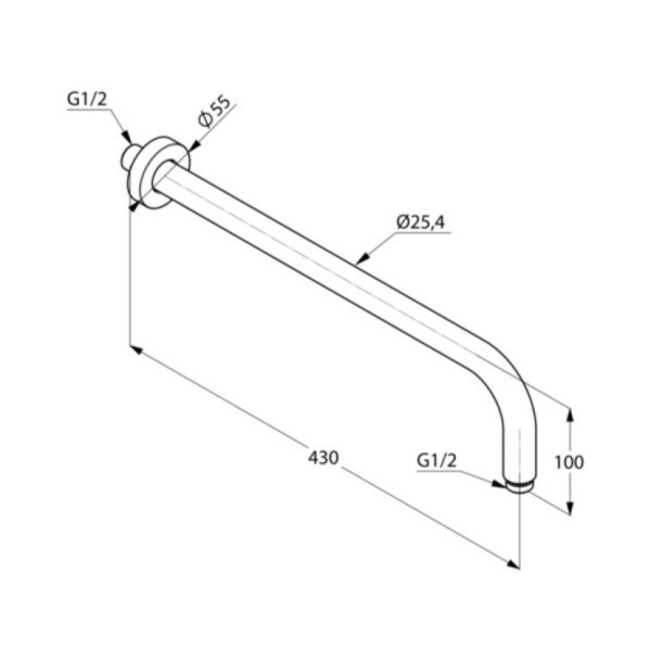 Душевой кронштейн Kludi A-QA 6651487-00