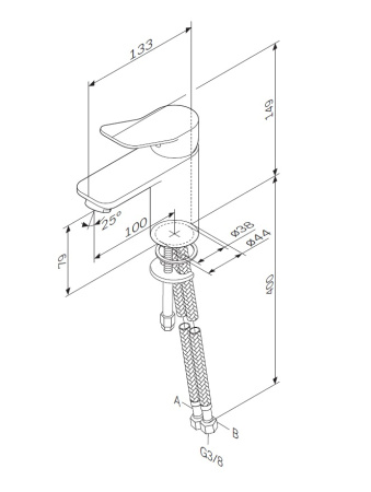 Смеситель для раковины Am.Pm X-Joy F85A02100