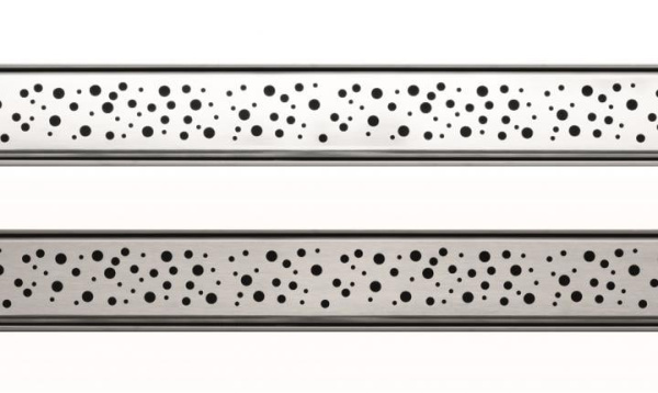 Накладная панель 100 см Tece ТЕСЕdrainline drops 601031 матовый хром