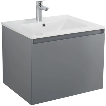 Тумба без раковины Art&Max Latina AM-Latina-600-1C-SO-GM серый матовый