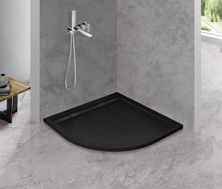 Поддон из искусственного мрамора (90х90) CEZARES TRAY-AS-R-90-30-NERO