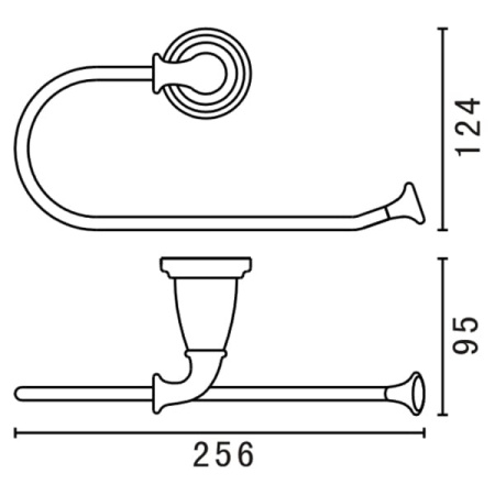 Полотенцедержатель Art&Max AM-E-2606-Do