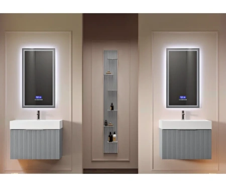 Тумба под раковину Cezares PREMIUM 55434 Plisse Grigio nuvola