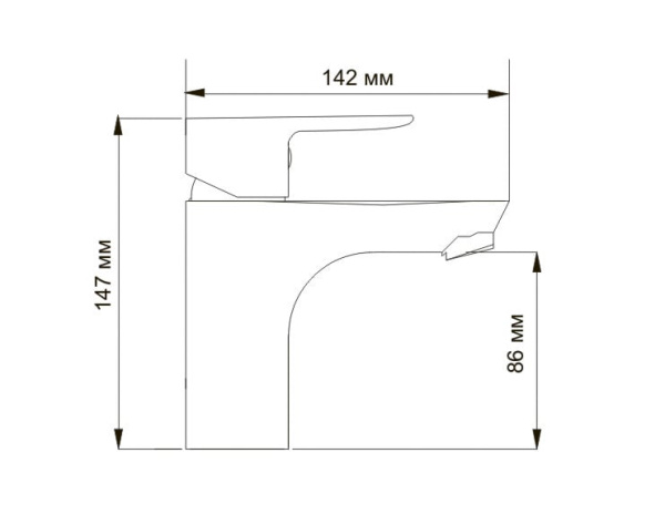 Смеситель для раковины WasserKRAFT Leine 3503 Смеситель для раковины WasserKRAFT Leine 3503