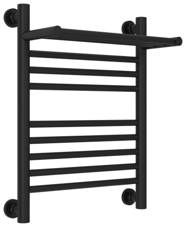 Полотенцесушитель Водяной Сунержа Богема с полкой + (50х40) Матовый Черный 31-0223-5040