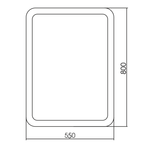 Зеркало (55х80) Silver Mirrors  Вестерн ФР-00002365