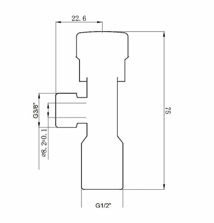 Вентиль угловой Ideal Standard B7883AA