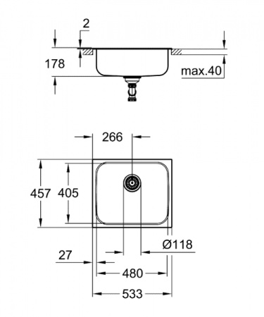 Мойка для кухни Grohe 31719SD0