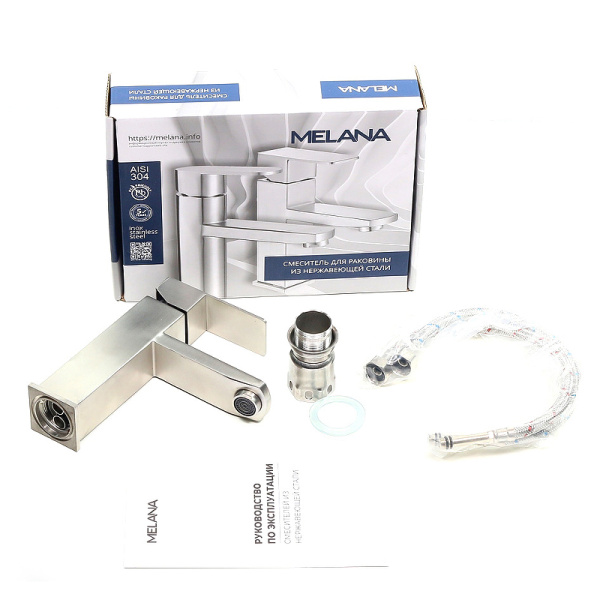 Смеситель для раковины Melana Cubo 610201 Смеситель для раковины Melana Cubo 610201