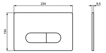 Клавиша смыва Ideal Standard OLEAS M1 SmartFlush R0117AC