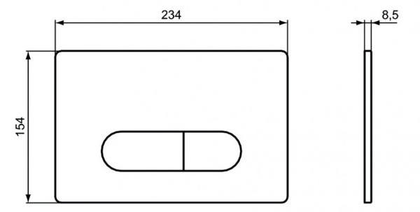 Клавиша смыва Ideal Standard OLEAS M1 SmartFlush R0117AC
